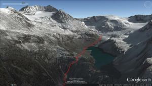 Wedgemount Lake and Glacier 3D